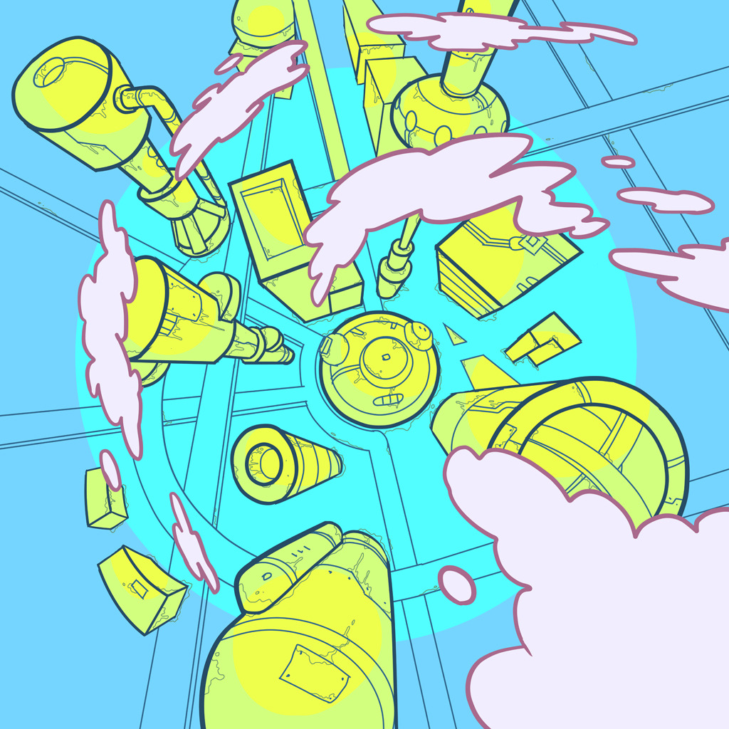 Here are 2 backgrounds ffrom this months episode of Damaged by Ben Luce. Punk rock posters and Dr. Seuss were influences!
Check out the full episode here: http://www.youtube.com/watch?v=Xxkbhv76n4M
