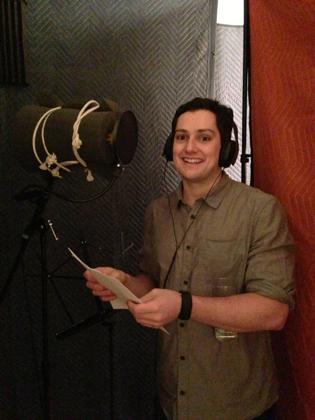 Joe Machi recording the voice of Gus!! 