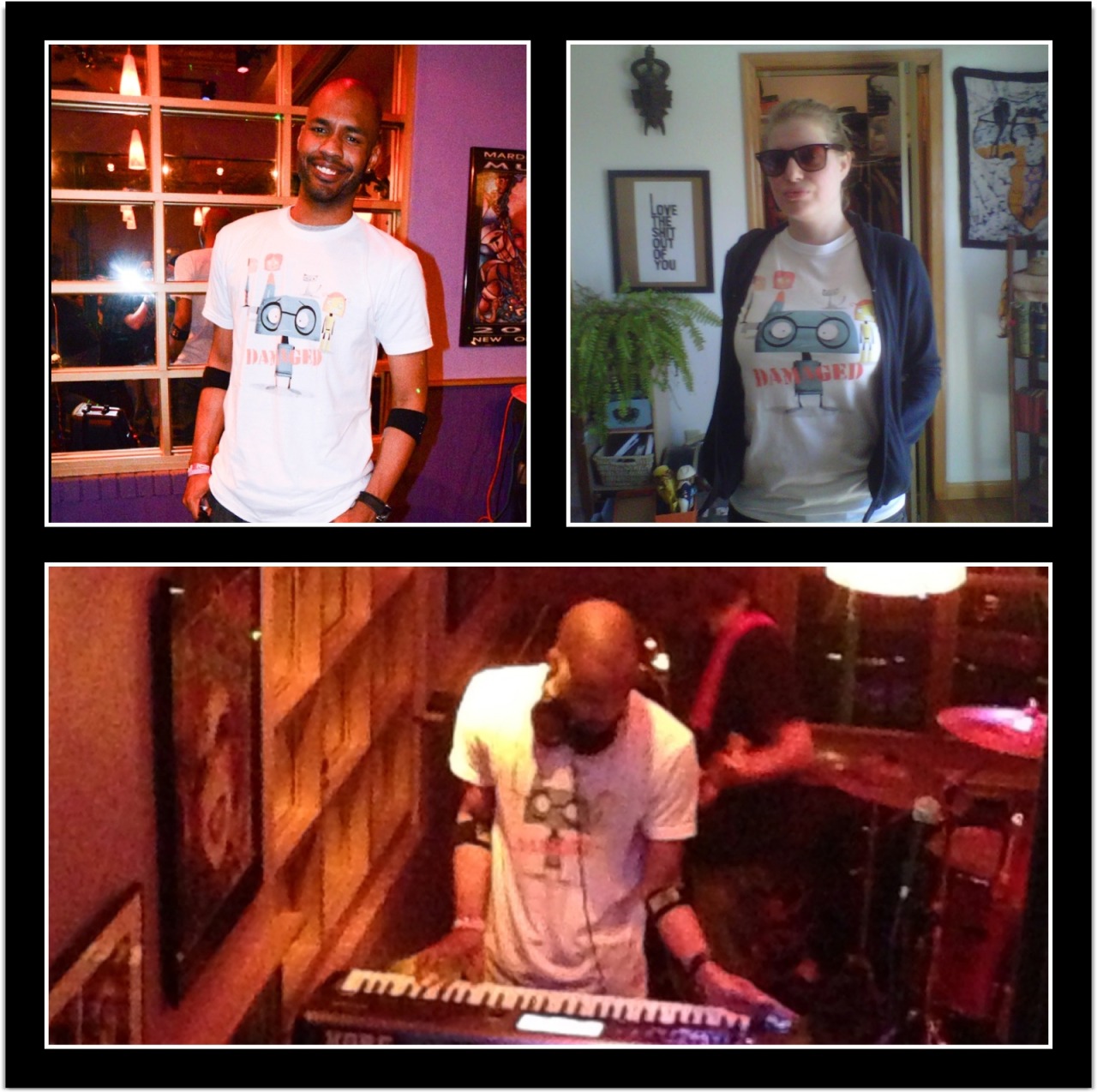 Damaged T-shirt sightings!! Get yours at: https://www.etsy.com/shop/EvilKittyPrints